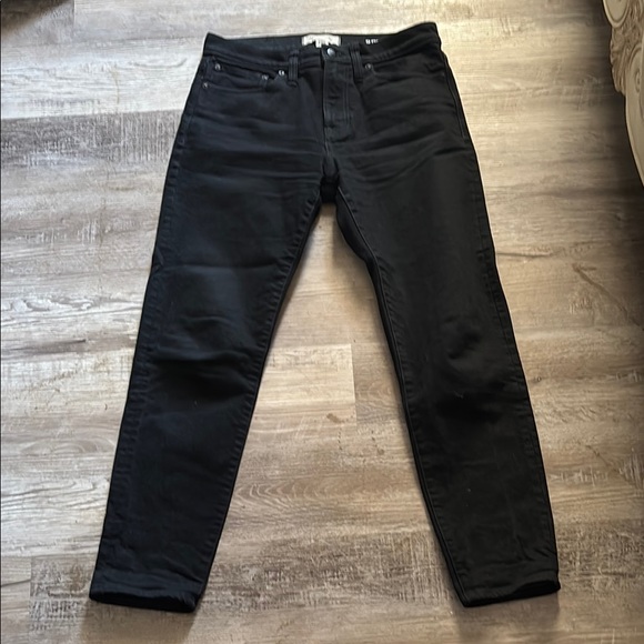 Madewell Taper Jeans In Saturated Black Wash - Picture 2 of 6